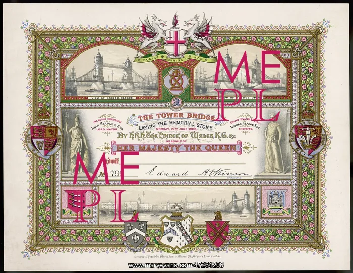 : TOWER BRIDGE INVITATION : TOWER BRIDGE INVITATION