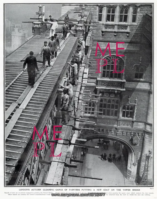 : Tower Bridge Maintenance 1907 : Tower Bridge Maintenance 1907