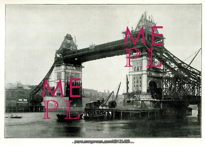  : Tower Bridge from the south west, March 1893