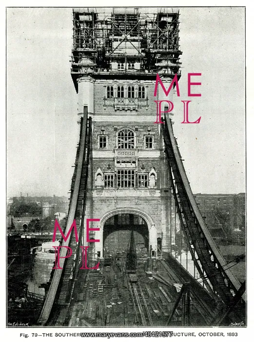 : Tower Bridge, Southern Main Pier, masonry superstructure : Tower Bridge, Southern Main Pier, masonry superstructure