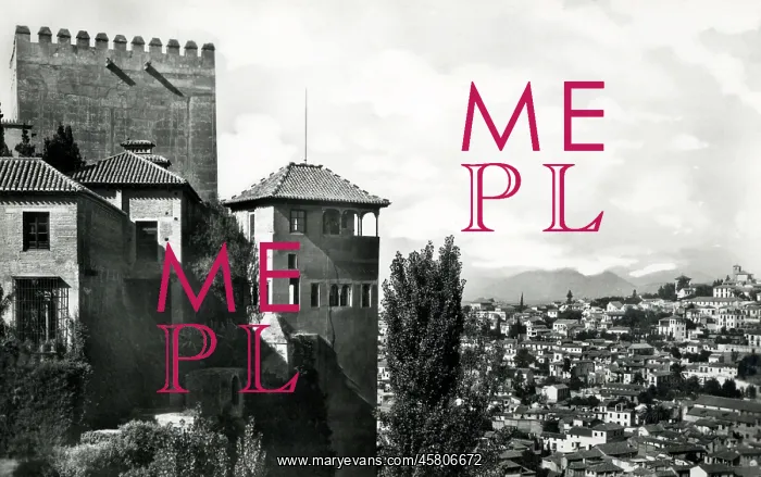 : Tower of Comares and view of the Albaicin, Alhambra, Grenada : Tower of Comares and view of the Albaicin, Alhambra, Grenada