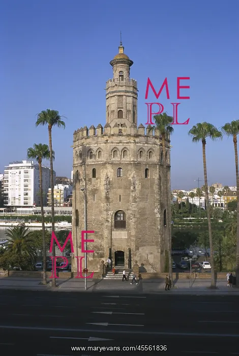 : Tower of the Gold. 13th c. SPAIN. ANDALUSIA : Tower of the Gold. 13th c. SPAIN. ANDALUSIA