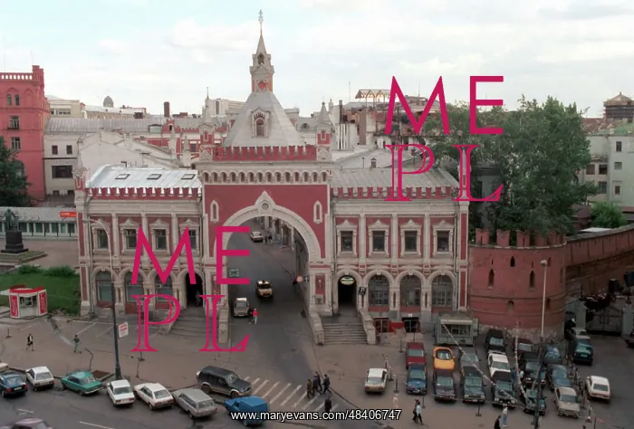 : Tower of Kitai Gorod in central Moscow, 1994 : Tower of Kitai Gorod in central Moscow, 1994