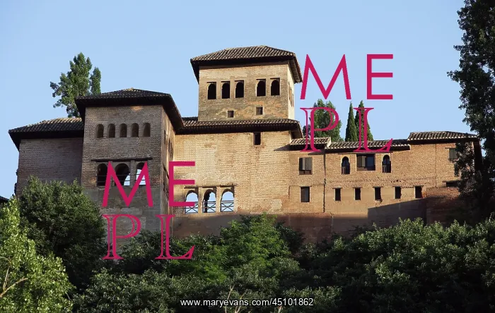 : Tower of the Ladies, Alhambra, Granada, Spain : Tower of the Ladies, Alhambra, Granada, Spain