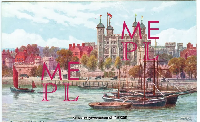 : The Tower of London from the River Thames : The Tower of London from the River Thames