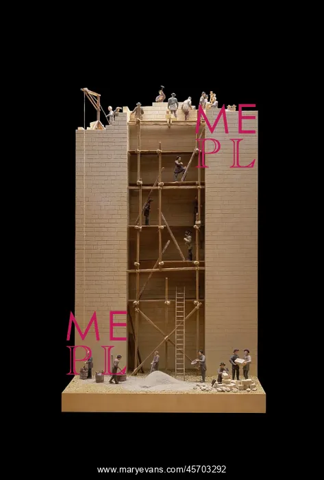 : Tower model, Palais des Papes, Avignon, Provence, France : Tower model, Palais des Papes, Avignon, Provence, France