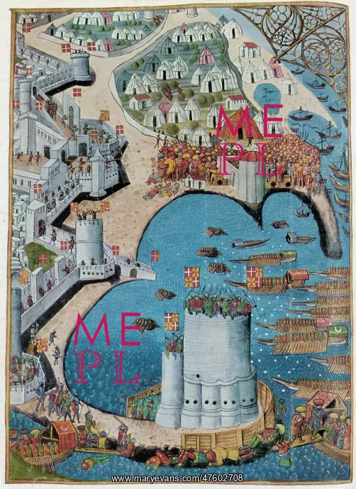 : Tower of Saint Nicolas, Siege of Rhodes, 1480 : Tower of Saint Nicolas, Siege of Rhodes, 1480