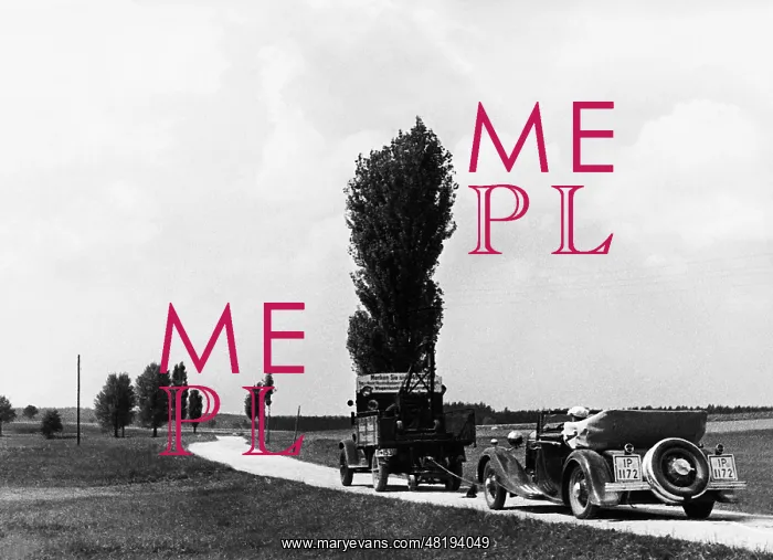 : Towing a car, 1935 : Towing a car, 1935