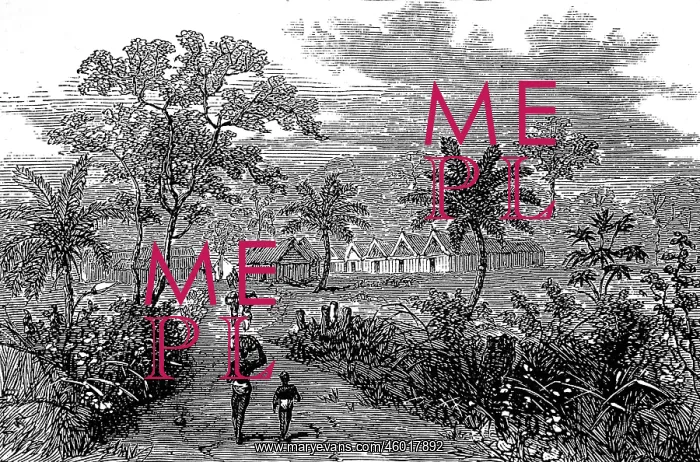 : The town of Accroful, 1874 : The town of Accroful, 1874