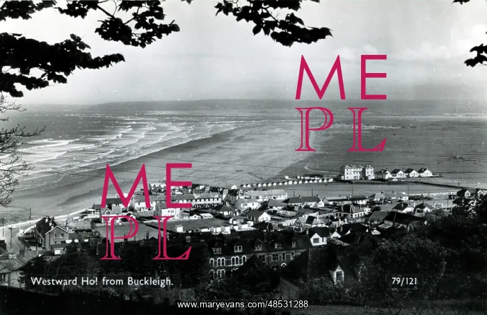 : The Town & Beach, Westward Ho, Devon : The Town & Beach, Westward Ho, Devon
