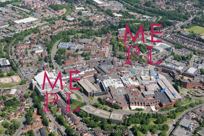 : The town centre and Kingfisher Shopping Centre, Redditch : The town centre and Kingfisher Shopping Centre, Redditch