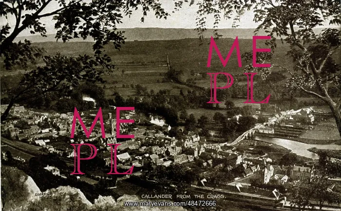 : The Town from The Crags, Callander, Perthshire : The Town from The Crags, Callander, Perthshire