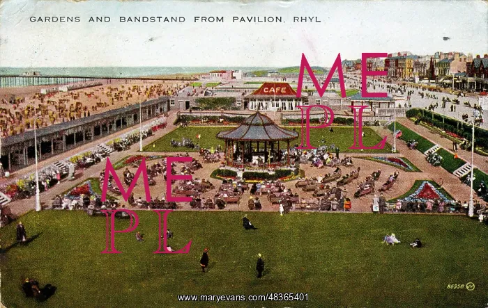 : The Town & Gardens, Rhyl, Clwyd : The Town & Gardens, Rhyl, Clwyd