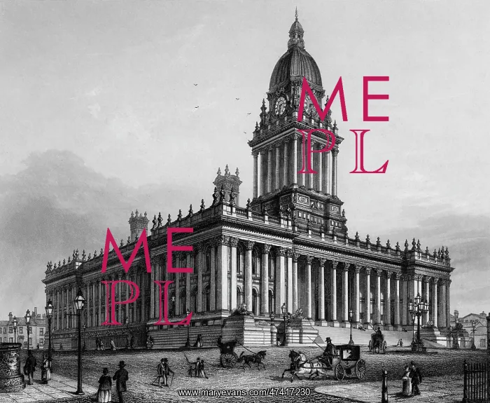  : LEEDS. The Town Hall at Leeds, Yorkshire