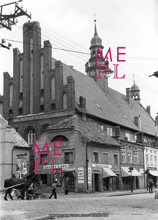 : Town Hall in Wormditt, 1935 : Town Hall in Wormditt, 1935