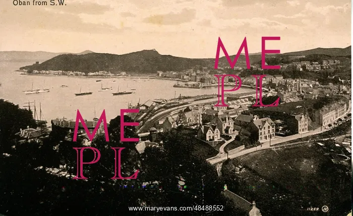 : Town & Harbour, Oban, Argyllshire : Town & Harbour, Oban, Argyllshire
