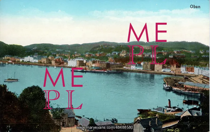 : Town & Harbour, Oban, Argyllshire : Town & Harbour, Oban, Argyllshire