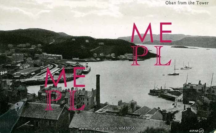 : Town & Harbour, Oban, Argyllshire : Town & Harbour, Oban, Argyllshire