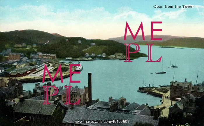 : Town & Harbour, Oban, Argyllshire : Town & Harbour, Oban, Argyllshire