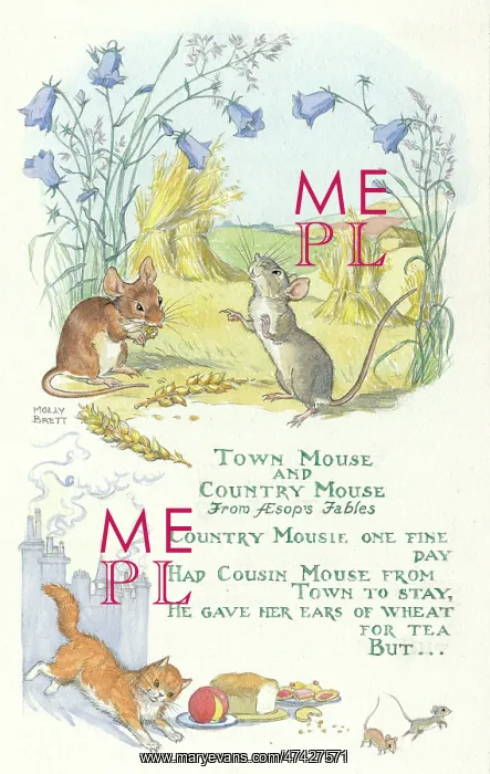 : Town Mouse and Country Mouse fable : Town Mouse and Country Mouse fable