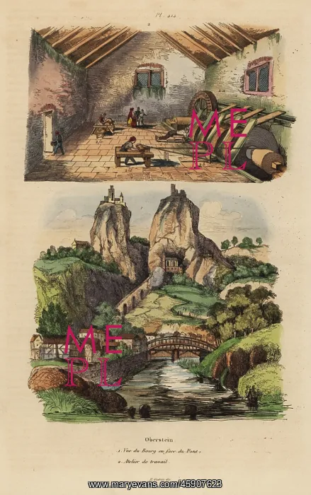 : Town of Oberstein and gem-polishing mill : Town of Oberstein and gem-polishing mill