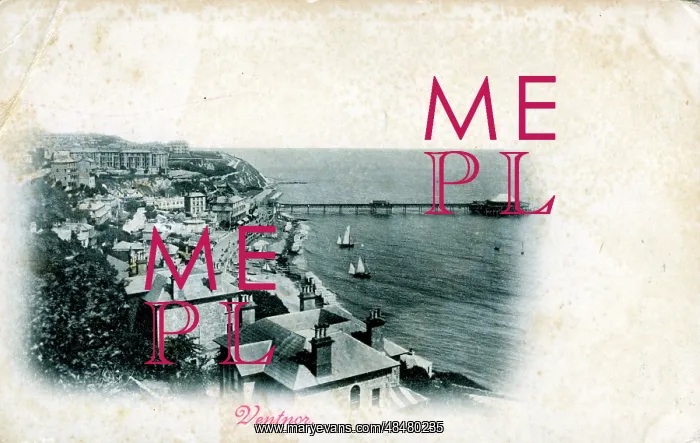 : The Town & Pier, Ventnor, Isle of Wight : The Town & Pier, Ventnor, Isle of Wight