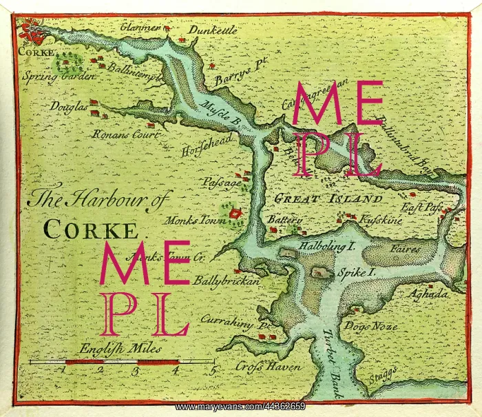  : Town Plan - Cork Harbour, Ireland