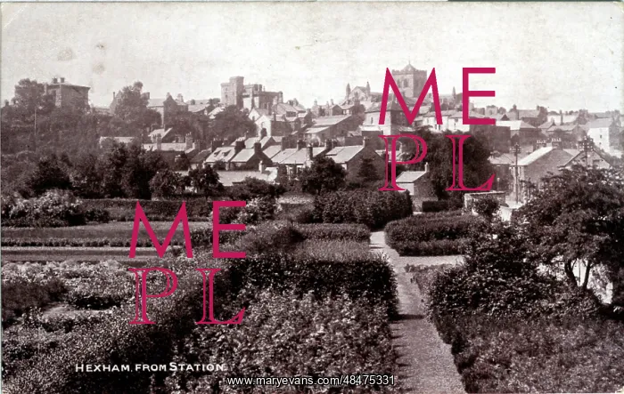  : The Town from the Railway Station, Hexham, Northumberland