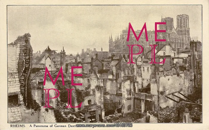 : The Town - WW1, Rheims, Marne : The Town - WW1, Rheims, Marne