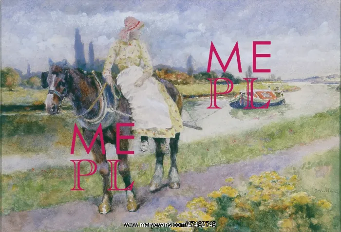 : The Towpath ' girl on a horse : The Towpath ' girl on a horse