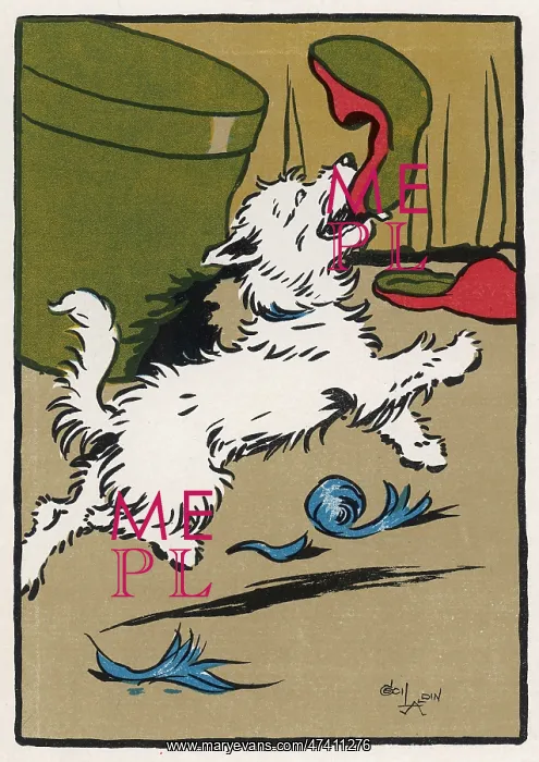: Towser the dog with red slippers : Towser the dog with red slippers
