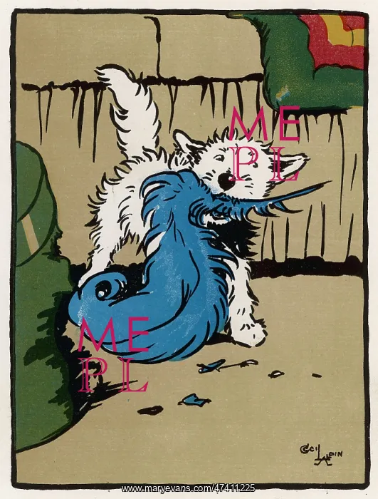 : Towser the dog tears things up : Towser the dog tears things up