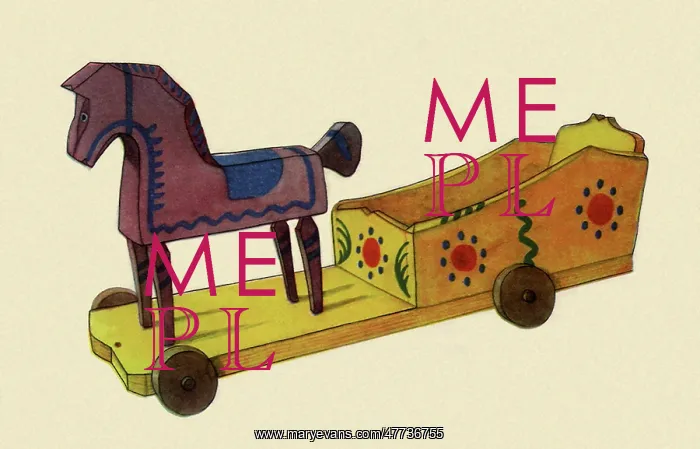 : Toy Horse and Wagon : Toy Horse and Wagon