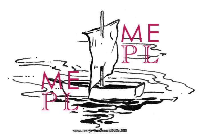  : A toy sailing boat in water