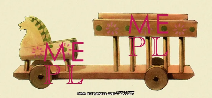 : Toy Wagon and Team : Toy Wagon and Team