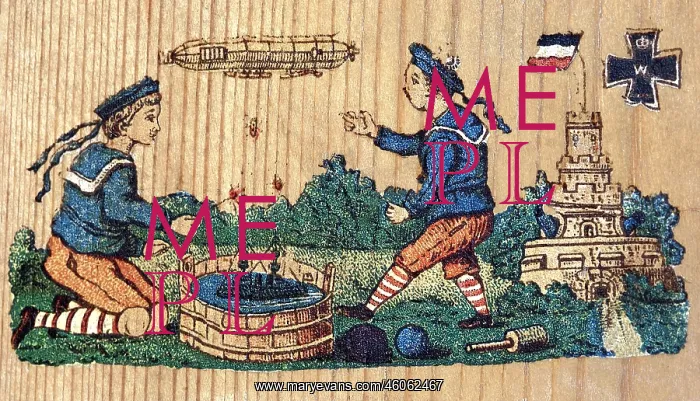 : toys, Bavaria, circa 1908, children playing war : toys, Bavaria, circa 1908, children playing war
