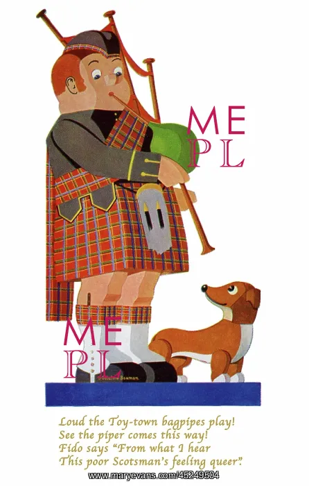 : Toytown bagpiper : Toytown bagpiper
