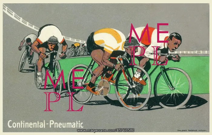 : Track Cycling Race - Continental Pneumatic Advert : Track Cycling Race - Continental Pneumatic Advert