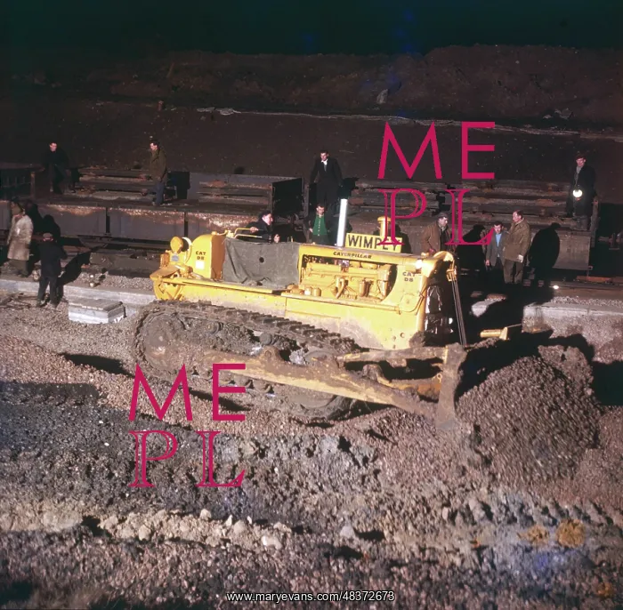 : Track laying - using a bulldozer : Track laying - using a bulldozer