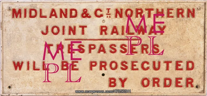 : Trackside Railway Warning Sign : Trackside Railway Warning Sign