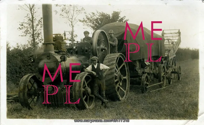 : Traction Engine & Early Combine Harvester : Traction Engine & Early Combine Harvester