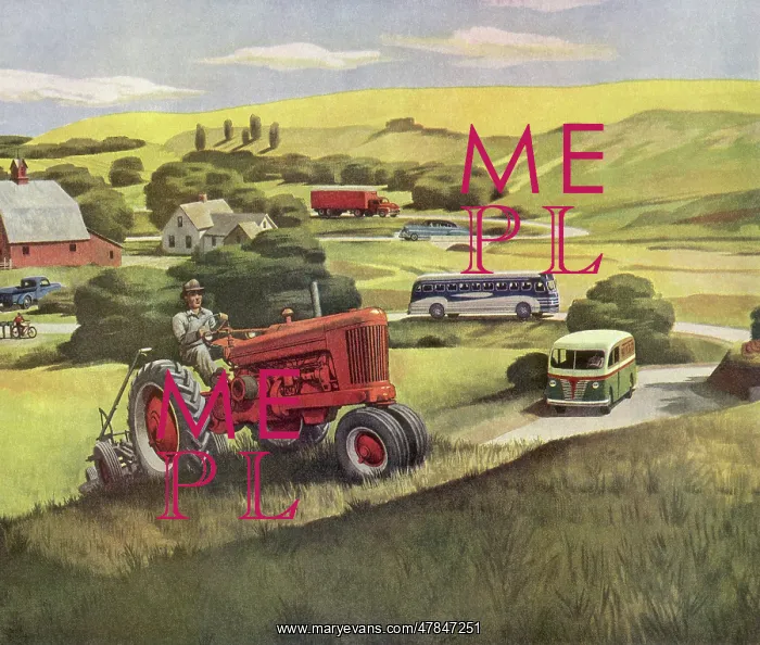  : Tractor Above a Road