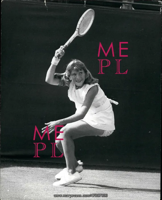 : Tracy Austin in tennis match at Wimbledon : Tracy Austin in tennis match at Wimbledon