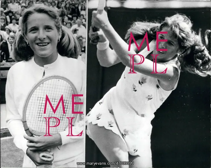 : Tracy Austin, tennis player, at two different ages : Tracy Austin, tennis player, at two different ages