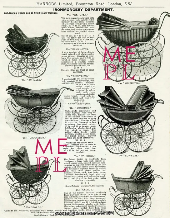: Trade catalogue for prams 1911 : Trade catalogue for prams 1911