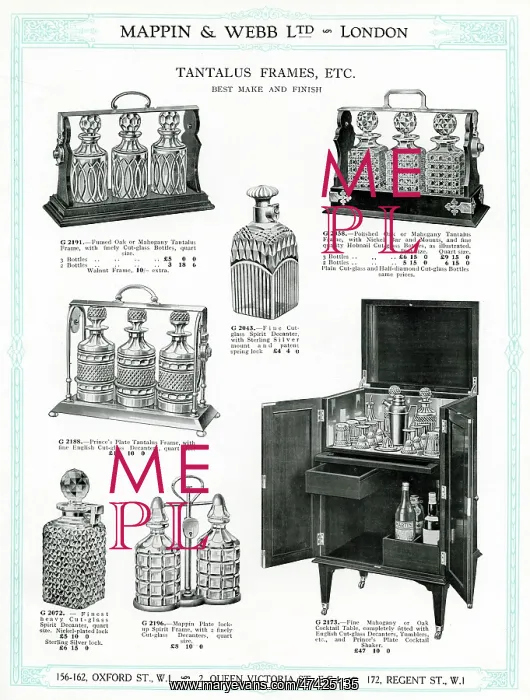 : Trade Catalogue for Tantalus frames 1930 : Trade Catalogue for Tantalus frames 1930