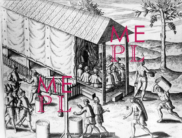 : trade between natives and Dutch, copper engraving : trade between natives and Dutch, copper engraving