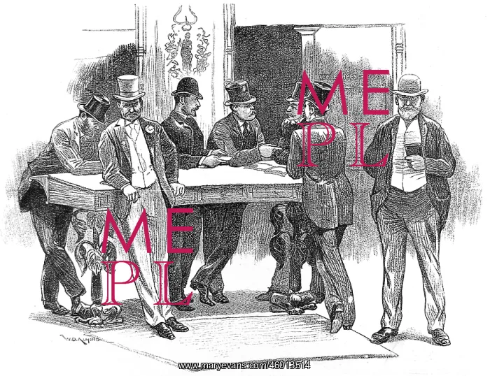 : Traders doing business at the Coal Exchange, London 1890 : Traders doing business at the Coal Exchange, London 1890