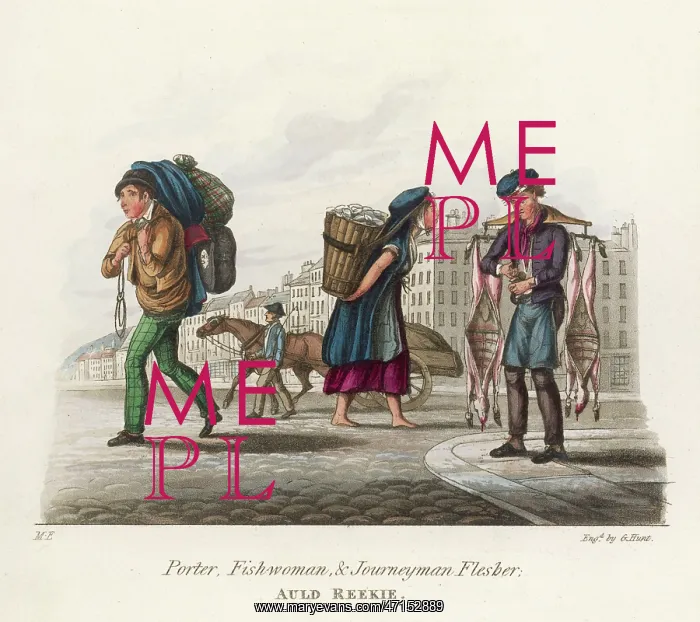 : Traders on the Streets of Edingburgh Selling : Traders on the Streets of Edingburgh Selling