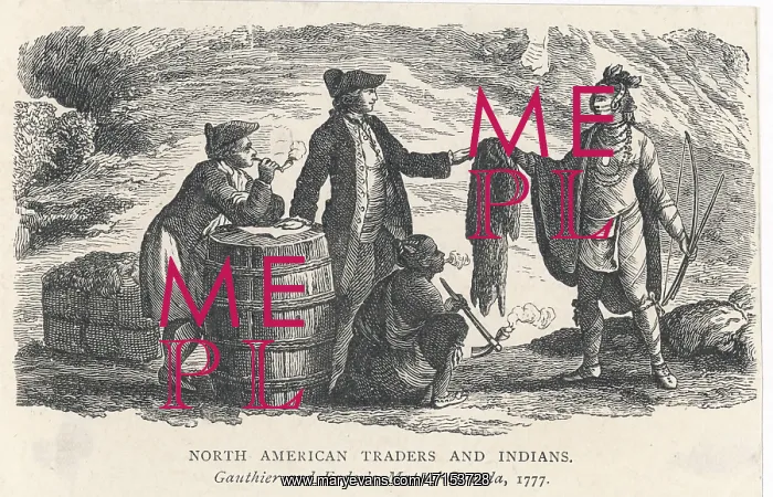 : Trading with native Canadians : Trading with native Canadians